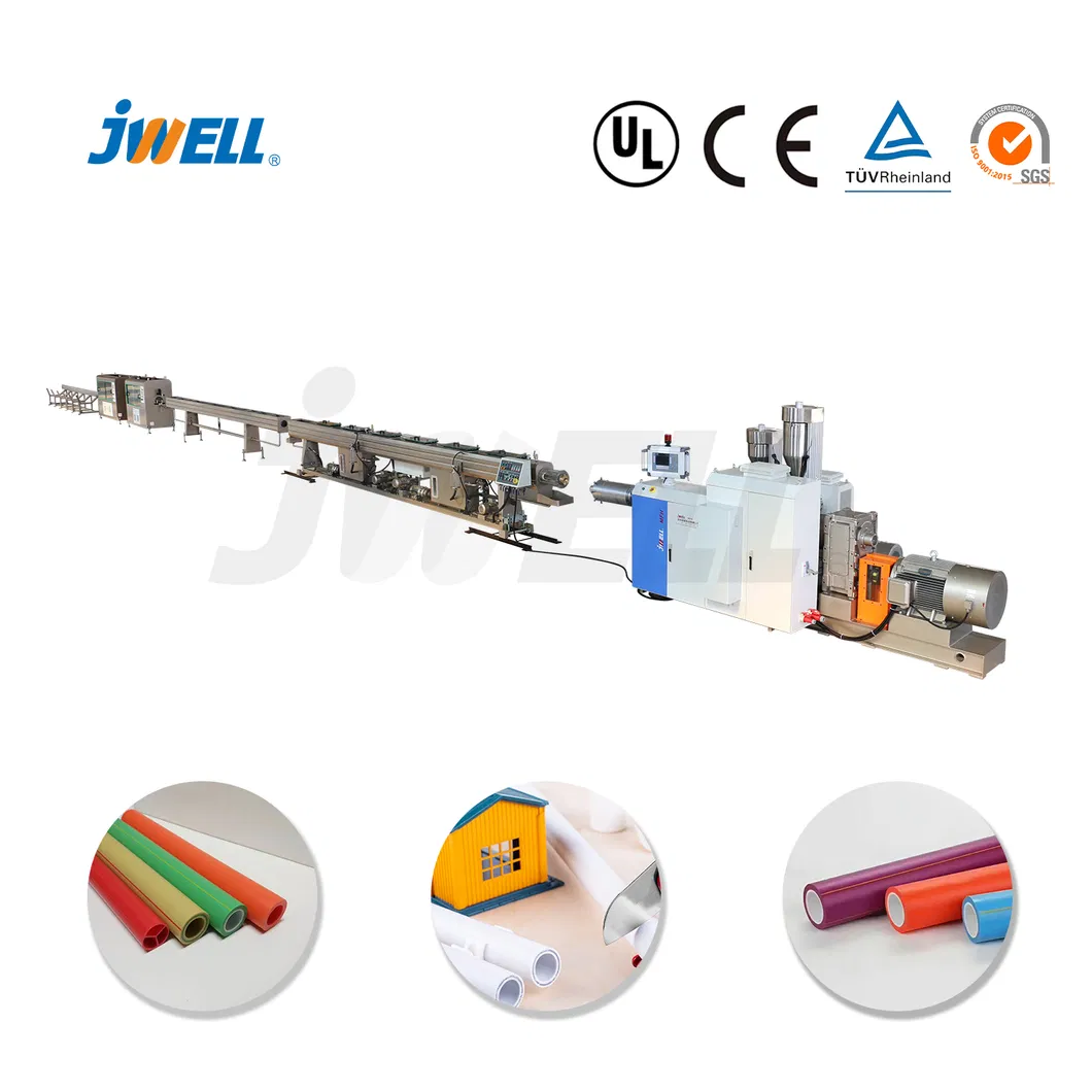 Jwell PP-R Pipe Machine Polypropylene Random Plastic Tube Extrusion Line for Residential PPR Water Flow Pipe Making Machine