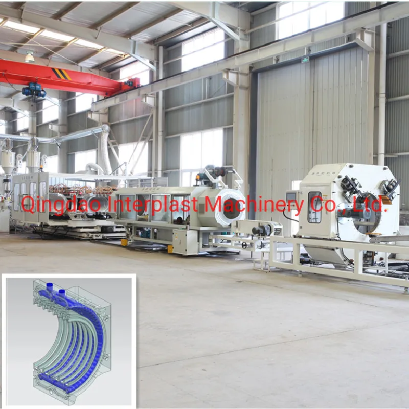 HDPE/PP/PVC High Speed Vertical Dwc Pipe Making Machinery/High Efficient Double Wall Corrugated Pipe Extrusion Machine