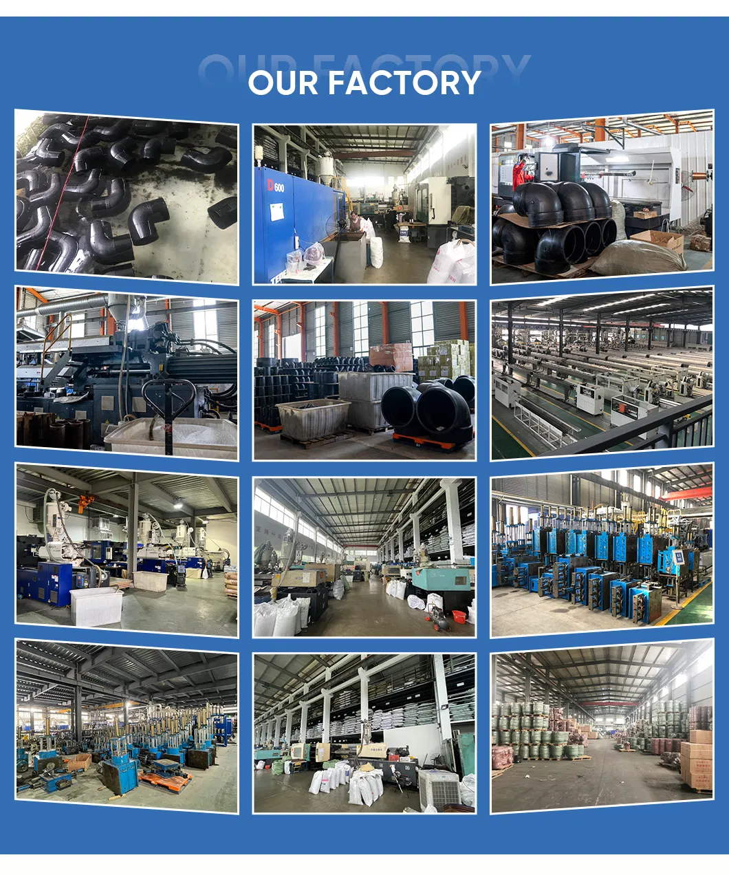 High Quality Standard Plastic Injection Pipe Flange Plate PE Pipe Fitting Pn16 Flange Adaptor Joint PE Butt Fusion Pipe Stub End Epoxy Flange for Water Supply