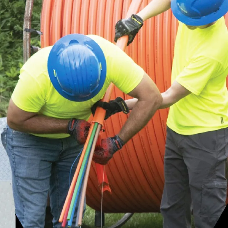 Direct Installation Microduct Bundle Microduct Pipe Round Hexagon Shape Micro Duct