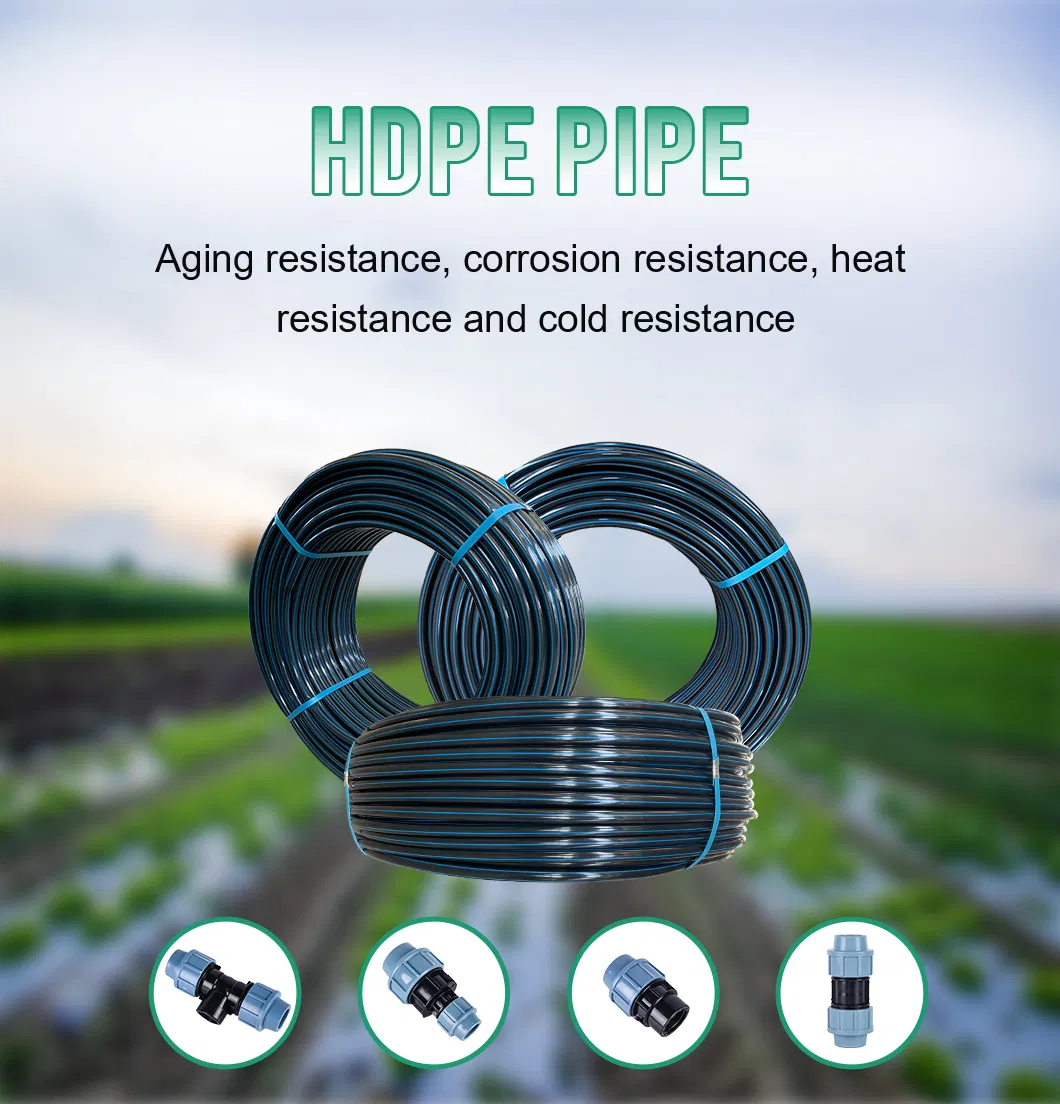 Factory Supply Drip System PE Water Hose Irrigation Polyethylene HDPE Pipe Water Irrigation Hose Pipe
