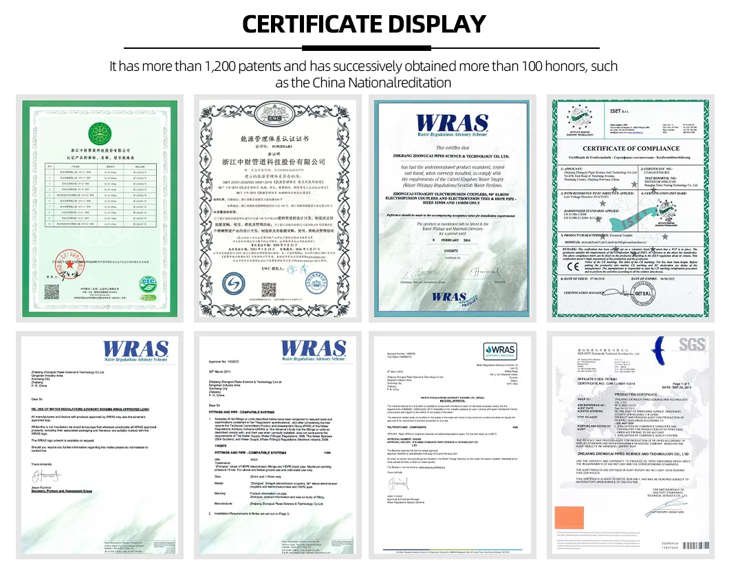 Excellent Construction Performance SDR11 HDPE Gas Sewage Water Supply Pipe