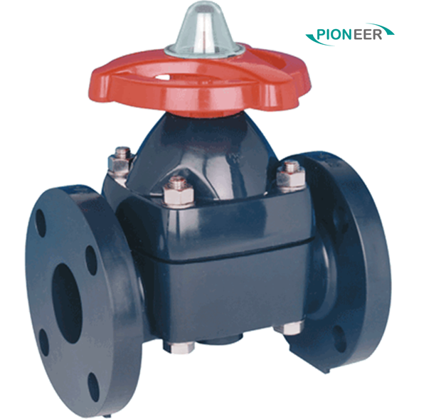Flange or Socket Type PVC Diaphragm Valve