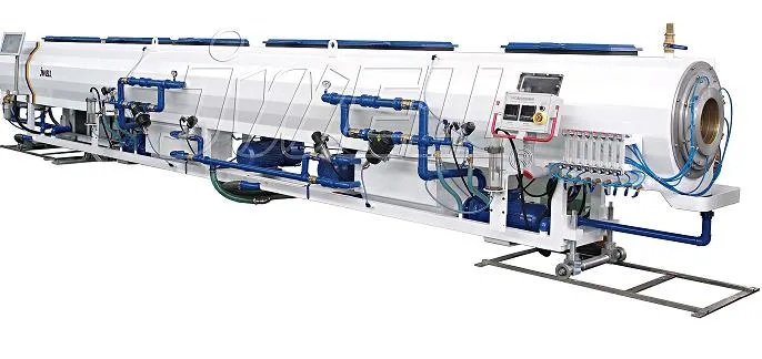 Jwell Plastic Manufacturer Price 80kg-800kg Single Screw Extrusion 16mm-630mm PE HDPE PPR Plastic Tube Pipe Making/Manufacturing Production Line PLC Control