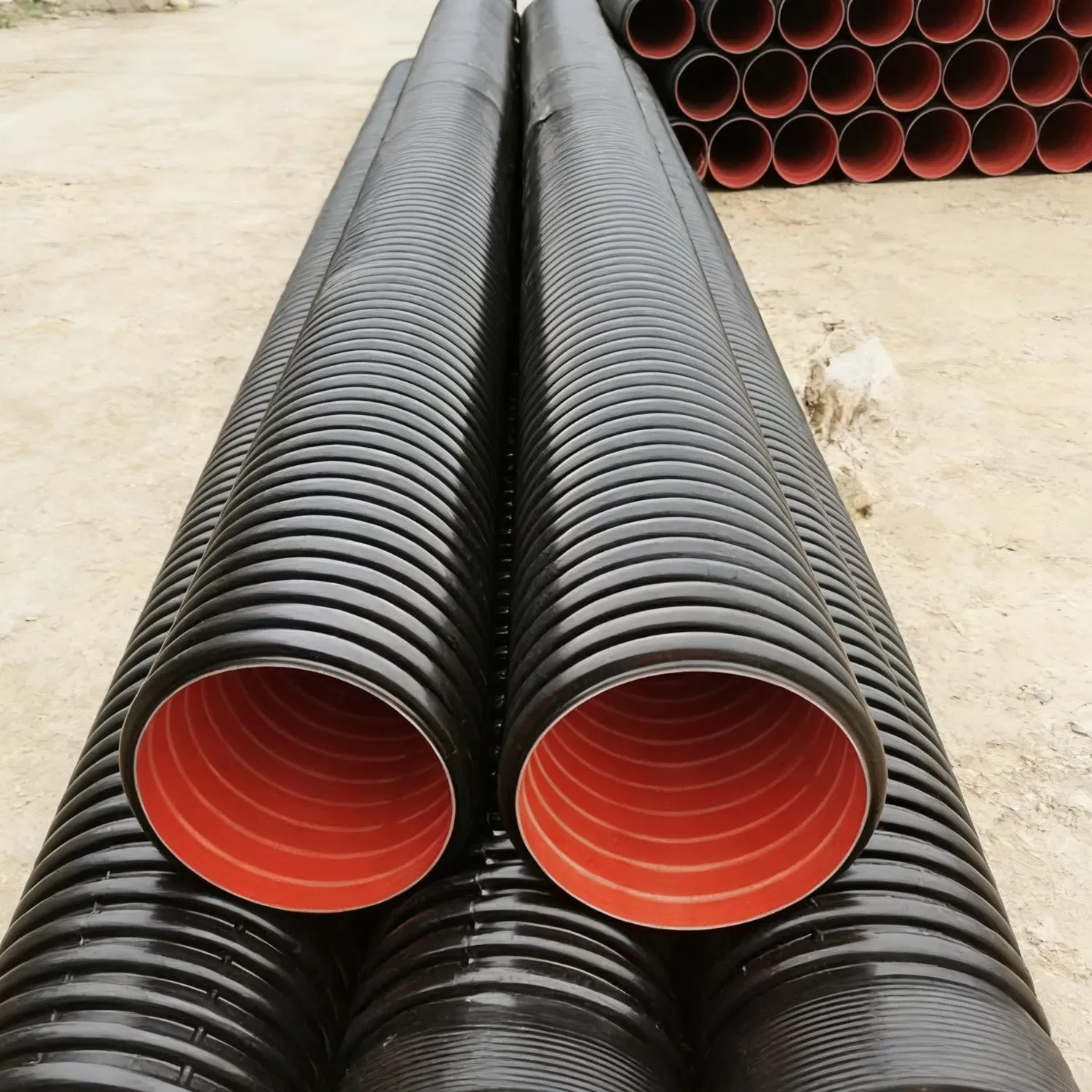 High Strength Underground Drainage System for Civil Construction Projects HDPE Double Wall Corrugate