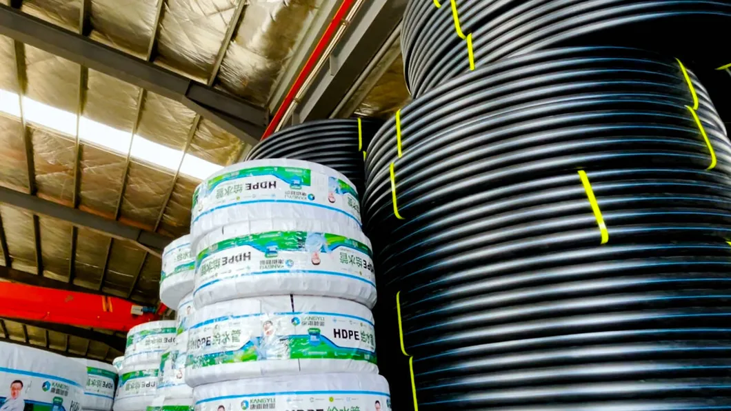 PE/HDPE/Plastic Gas Pipe with Yellow Stripe for Oil and Gas SDR11/13.6/17/21/16