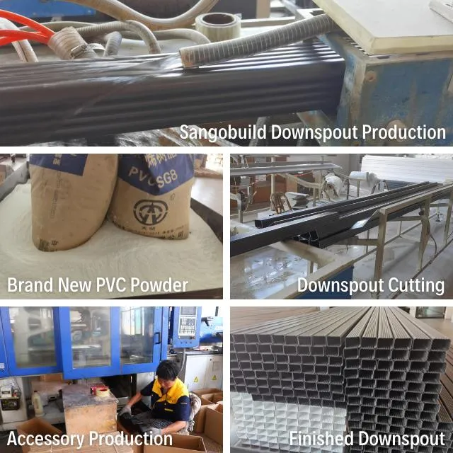 Chinese Factory Building Material PVC Pipe Machine Rain Gutter System