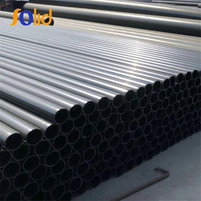 Water and Gas Supply System Black PE Plastic Perforated Irrigation Pipe