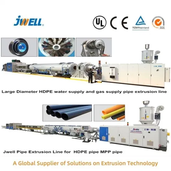 Jwell Plastic Manufacturer Price 80kg-800kg Single Screw Extrusion 16mm-630mm PE HDPE PPR Plastic Tu