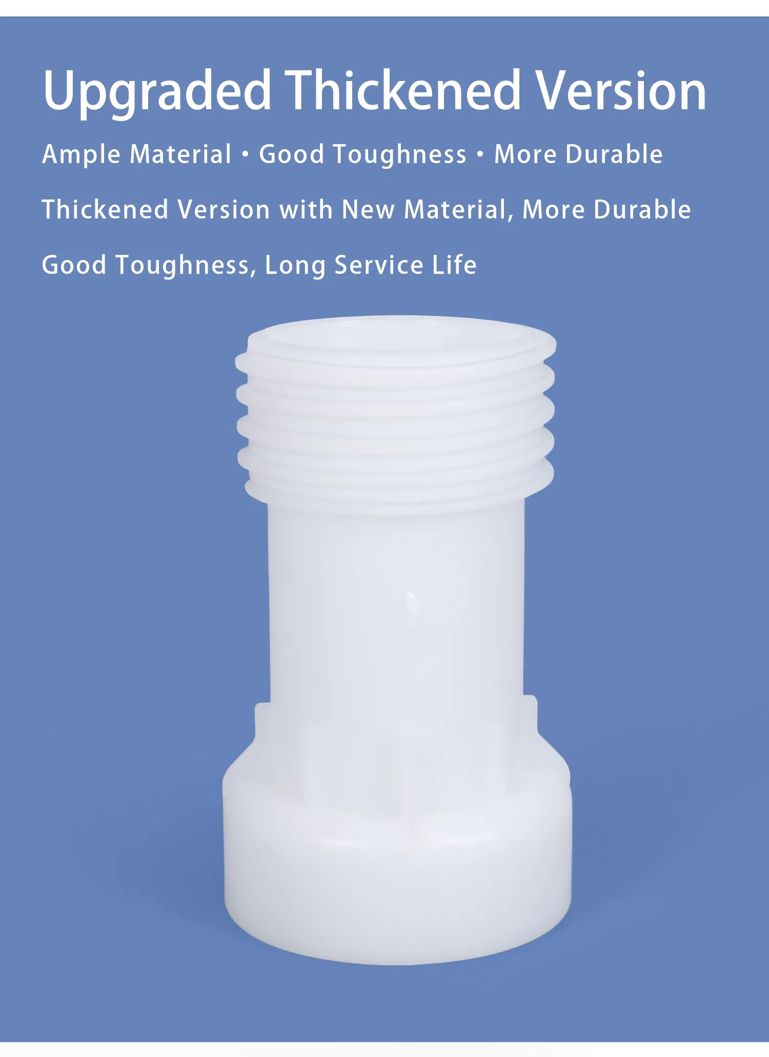 Customizable Round Plastic Extension Pipe with IBC Tote Valve Cap Options