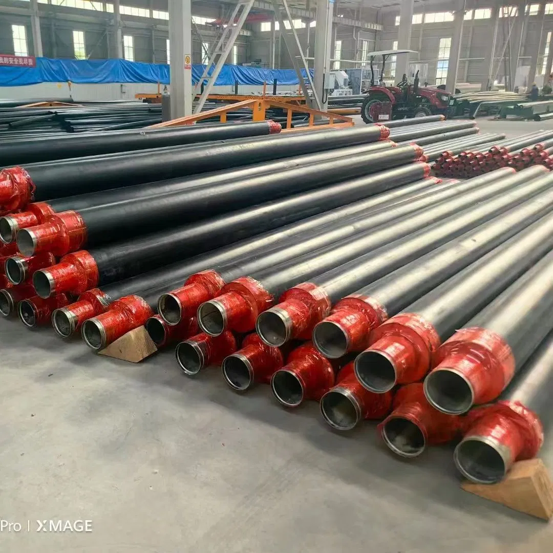 HDPE Jacket Insulated Steel Pipe for Chilled Water Gas Oil Project Smls Insulated Pipe