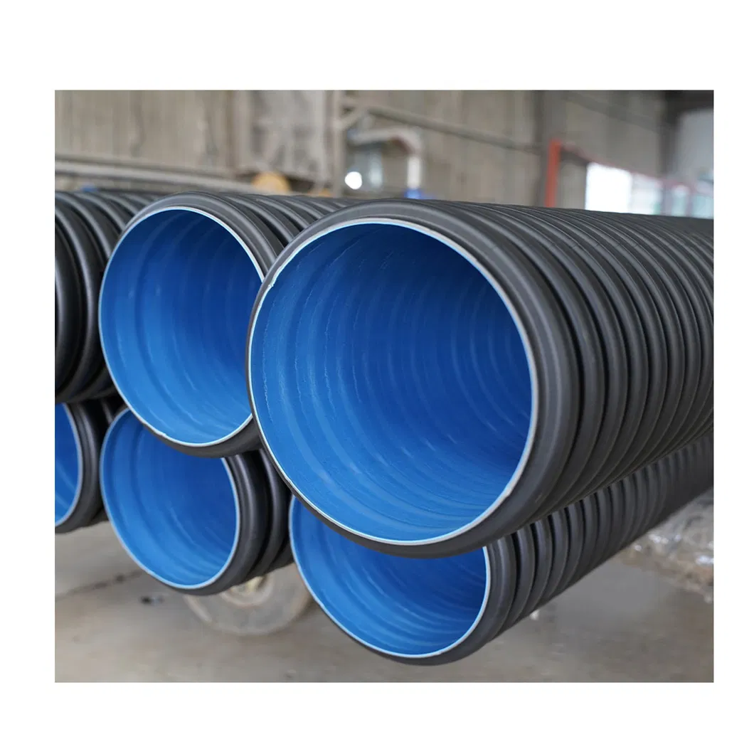 Sn4, Sn8, Sn16, 18-Inch HDPE Double-Wall Corrugated PE Drainage Pipe, Dwc HDPE Plastic Culvert, Plastic Pipe, Corrugated Pipe