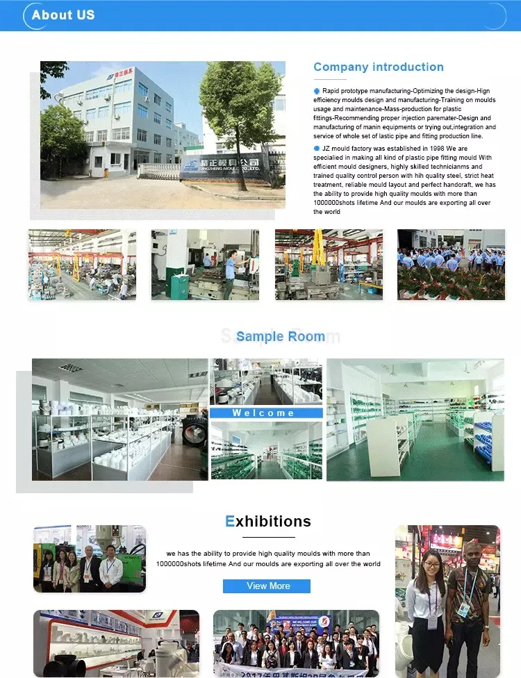 PP Plastic Injection Pipe Fitting Moulds