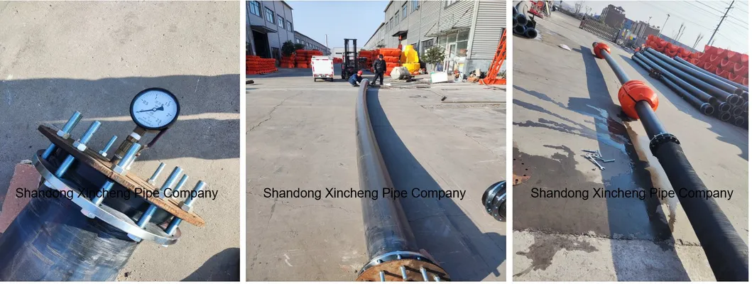 HDPE PE 100 High Density Polyethylene Floating Water Mud Slurry Sand Gas Oil Dredging Dredge Dredger Mining Supply Plastic Pipe