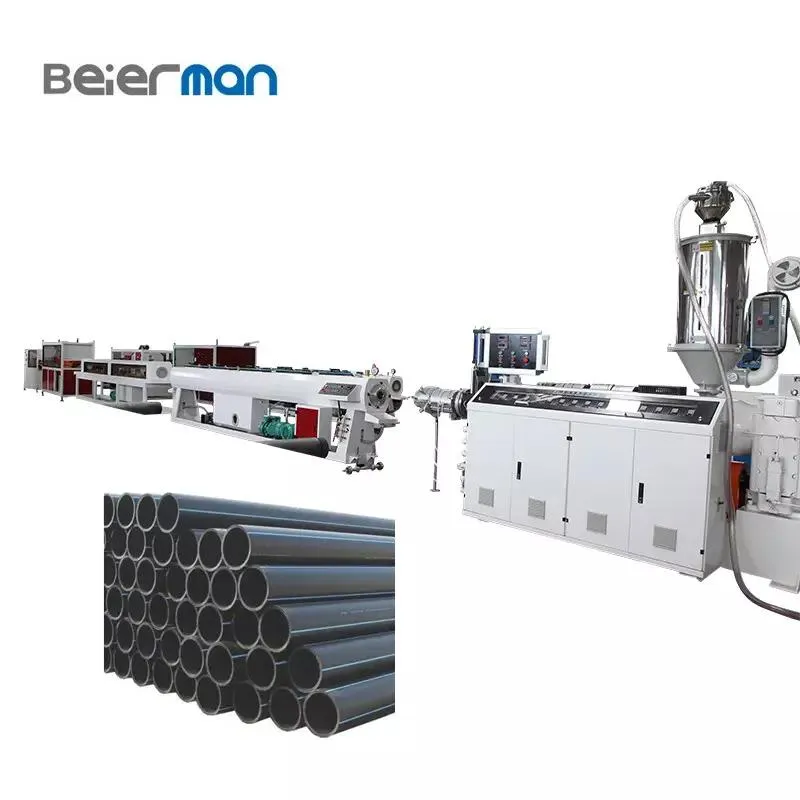 PE Pipe Making Machine Beierman Pipe Extruder Machine High Speed PE Pipe