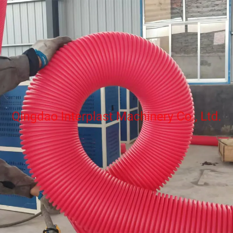 Soft Flexible Fresh Air Ventilation/Electric Conduit/Cable Ducting Double Wall Corrugated Pipe Makin