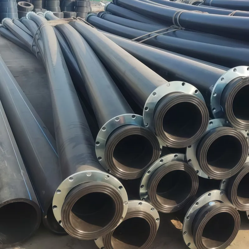 High-Density Polyethylene Material DN110 HDPE Drainage Tube Water Supply Pipe PE100 Black High-Densi