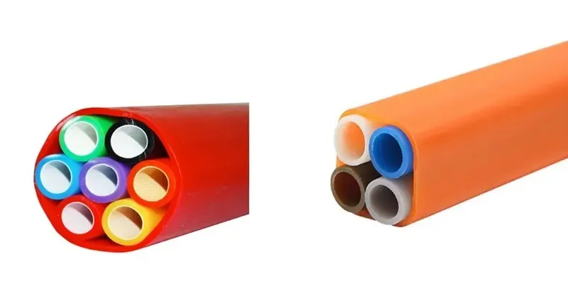 20years Manufacturer 1 2 3 4 7 12 24way HDPE Microduct Pipe Microduct Direct Buried Bundle Microduct