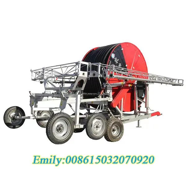 Mobile Hose Reel Irrigation System with Customizable PE Pipe Sizes