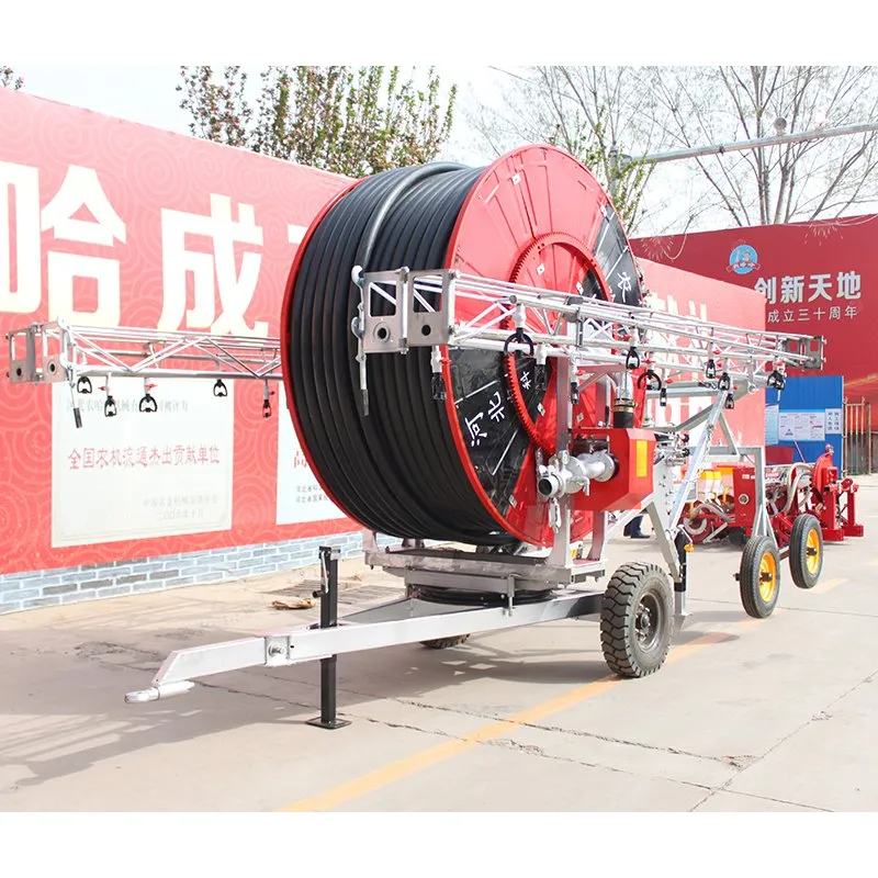 Mobile Hose Reel Irrigation System with Customizable PE Pipe Sizes