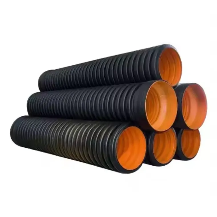 Sn4, Sn8, Sn16, 18-Inch HDPE Double-Wall Corrugated PE Drainage Pipe, Dwc HDPE Plastic Culvert, Plastic Pipe, Corrugated Pipe