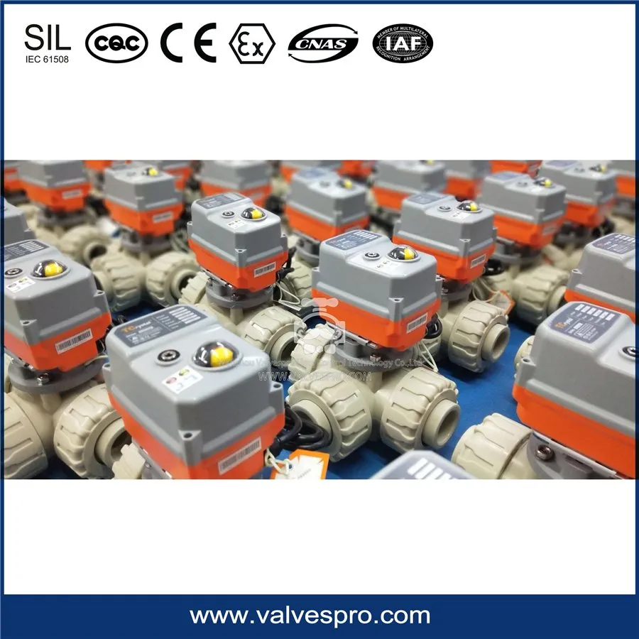 Electric PVC / Pph / CPVC / Fpp Ball Valve Socket Type Ball Valve Thread Type UPVC Ball Valve