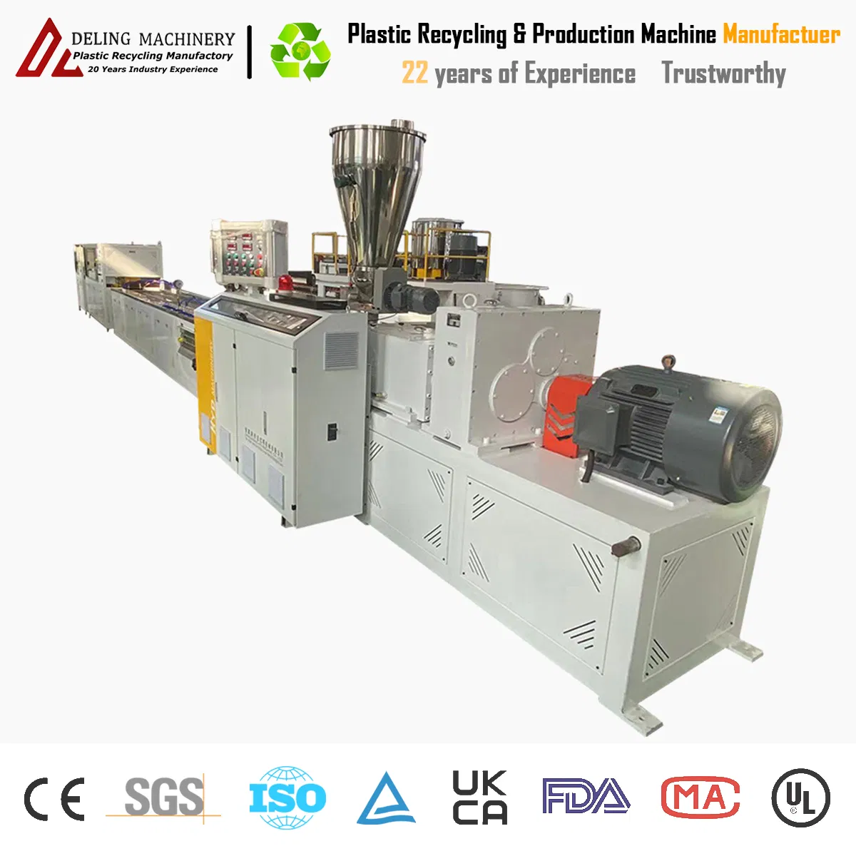 Advanced Plastic Extruder for PP, HDPE, and UPVC Tubing