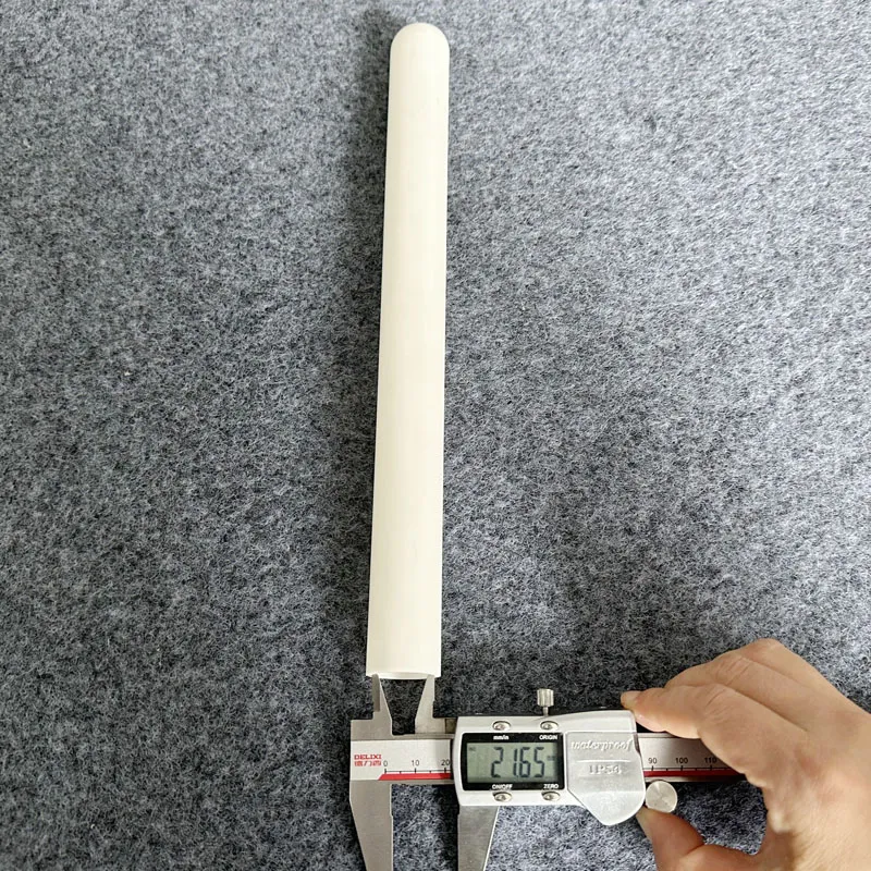 Round Head Yttria Stabilized Zro2 Pipe Zirconium Oxide Ceramic Sleeve