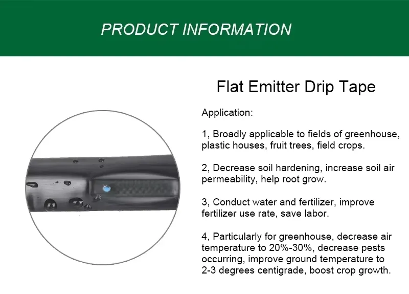 Water Irrigation PE Hose Drip Irrigation System Drip Tape/Tube/Pipe for Agriculture Irrigation