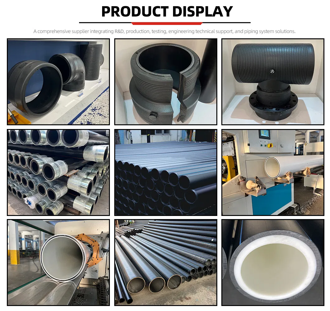 Slurry Conveying Wear-Resistant Good Tensile Properties Reliable Connection Dfps PE HDPE Composite Pipe