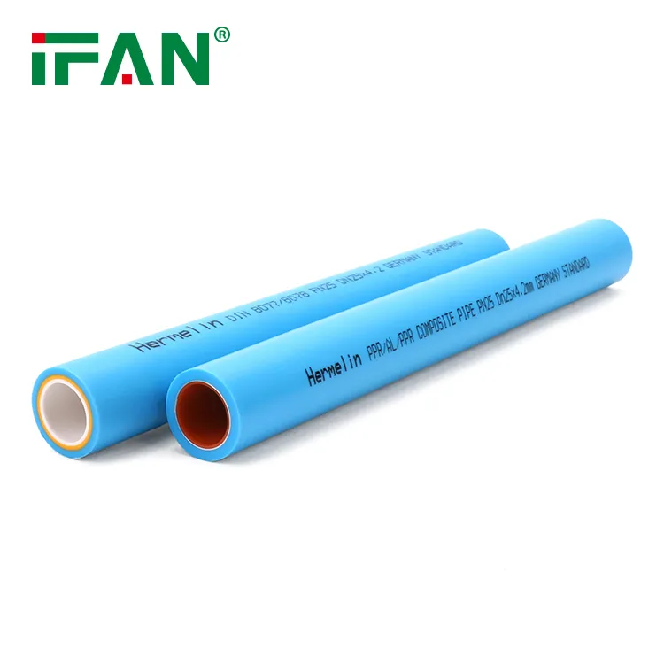 Ifan DIN 8078 Polypropylene Pipe 20-63mm blue Plumbing Water PPR Al Pipe Pn25 Hot Sale Plastic Fiber