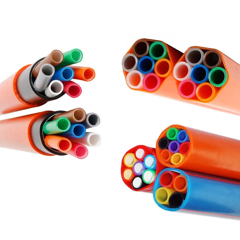 Free Sample 7 12 18way 14/10 12/8 mm Micro Duct Direct Buried Microduct Pipe HDPE Micro Duct