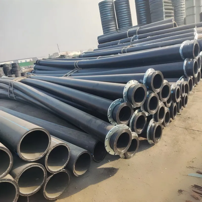 High-Density Polyethylene Material DN110 HDPE Drainage Tube Water Supply Pipe PE100 Black High-Densi