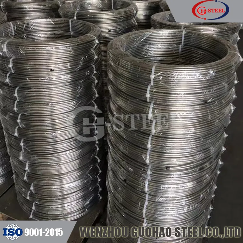 ASME SA269 Bright Annealed Stainless Steel Seamless Coiled Tubing