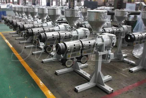 Jwell Plastic Manufacturer Price 80kg-800kg Single Screw Extrusion 16mm-630mm PE HDPE PPR Plastic Tube Pipe Making/Manufacturing Production Line PLC Control