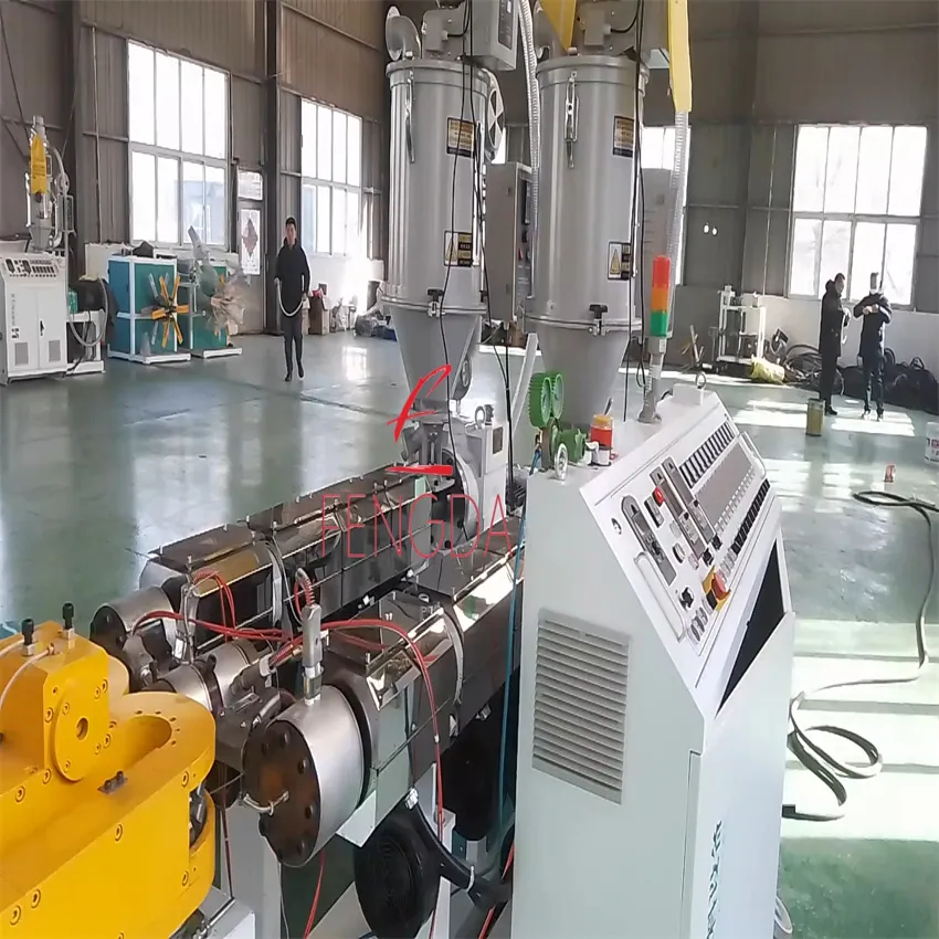 High Speed PE/PVC/PP Single Wall Corrugated Pipe Extrusion Making Machine