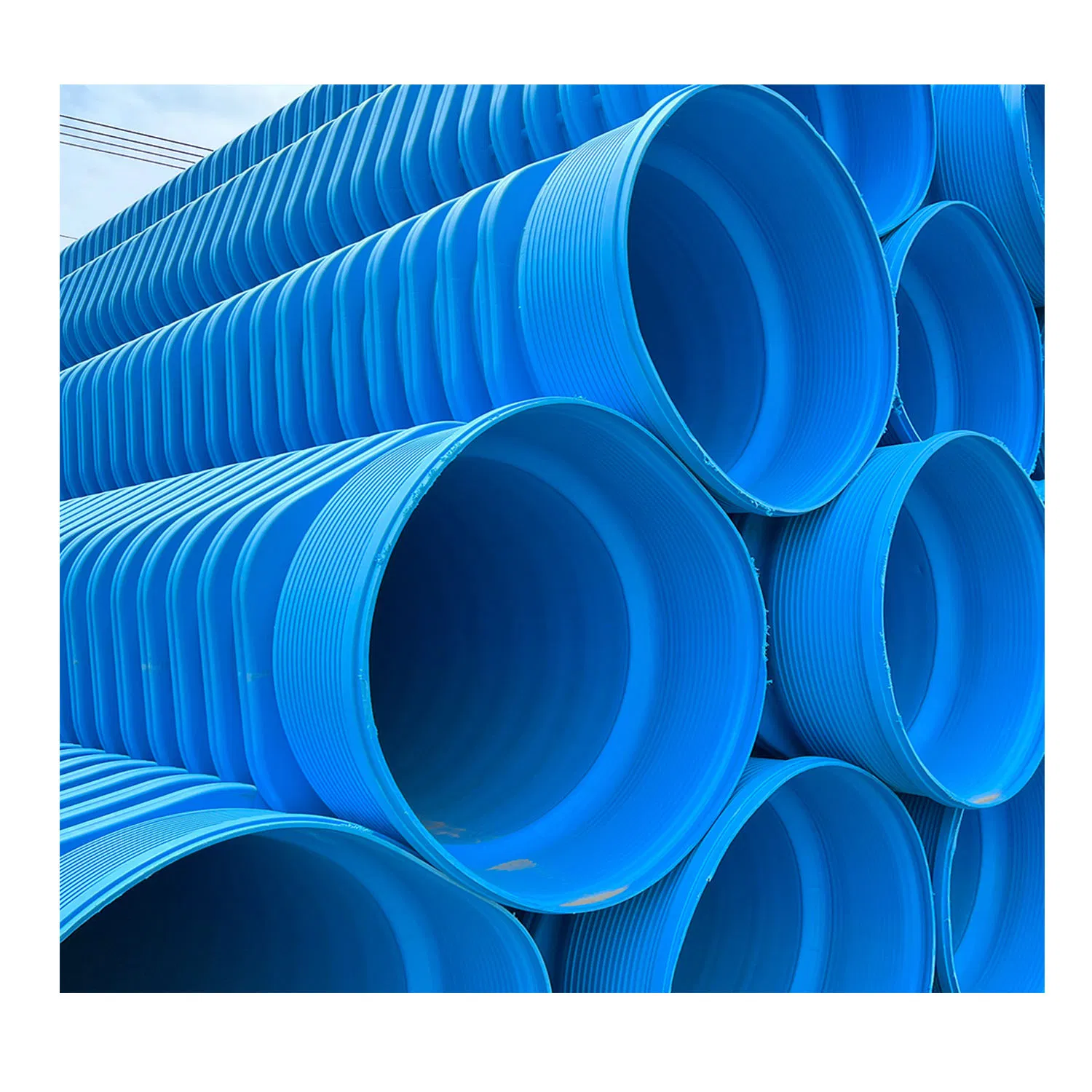 Sn4, Sn8, Sn16, 18-Inch HDPE Double-Wall Corrugated PE Drainage Pipe, Dwc HDPE Plastic Culvert, Plas