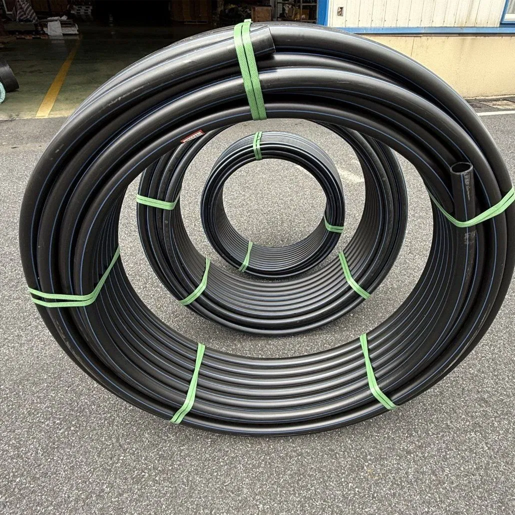High Density Polyethylene HDPE UV Resistant Plastic Composite Pipe PE Series Poly Pipes for Water Su