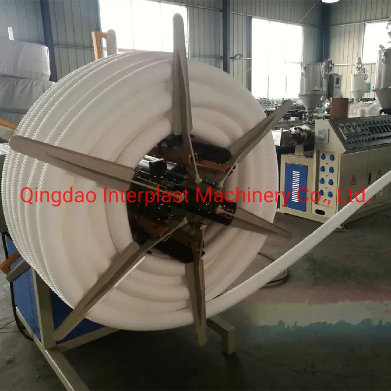 Plastic HDPE 75-200mm Fresh Air Ventilation Double Wall Corrugated Pipe Extruder/Plastic Dwc Extruder