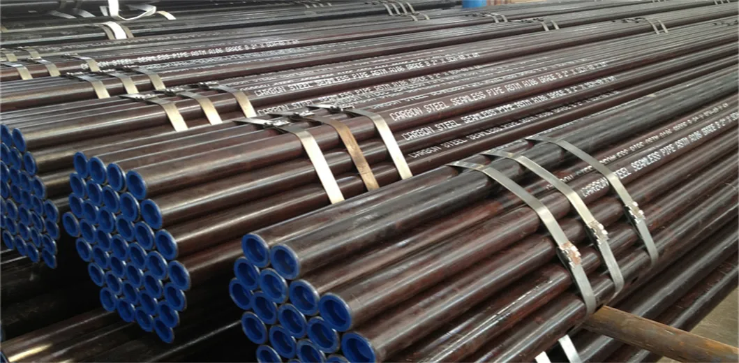 ASTM A106 Gr. B Sch 40 80 160 Carbon Steel Seamless Tube ASME B36.10 PE Coated or Black Painted Smls Steel Pipe