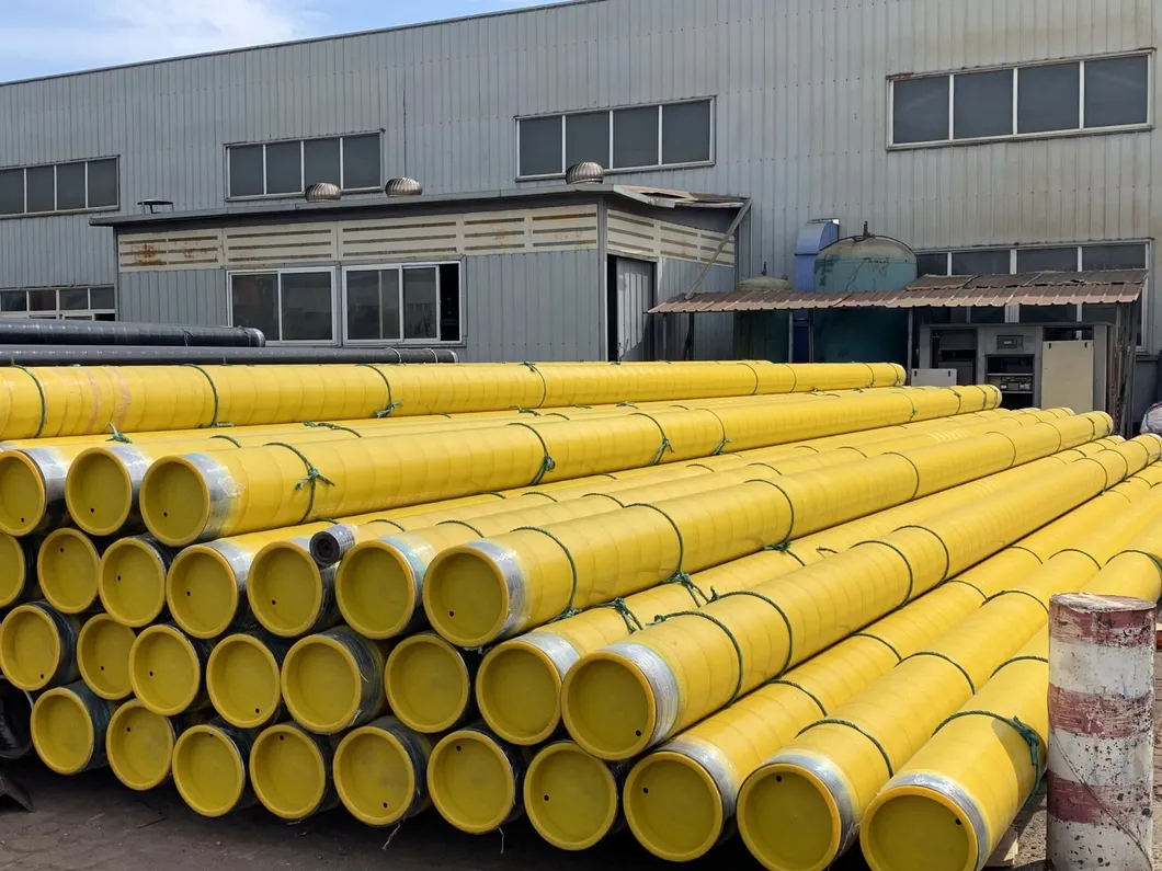 HDPE Jacket Insulated Steel Pipe for Chilled Water Gas Oil Project Smls Insulated Pipe