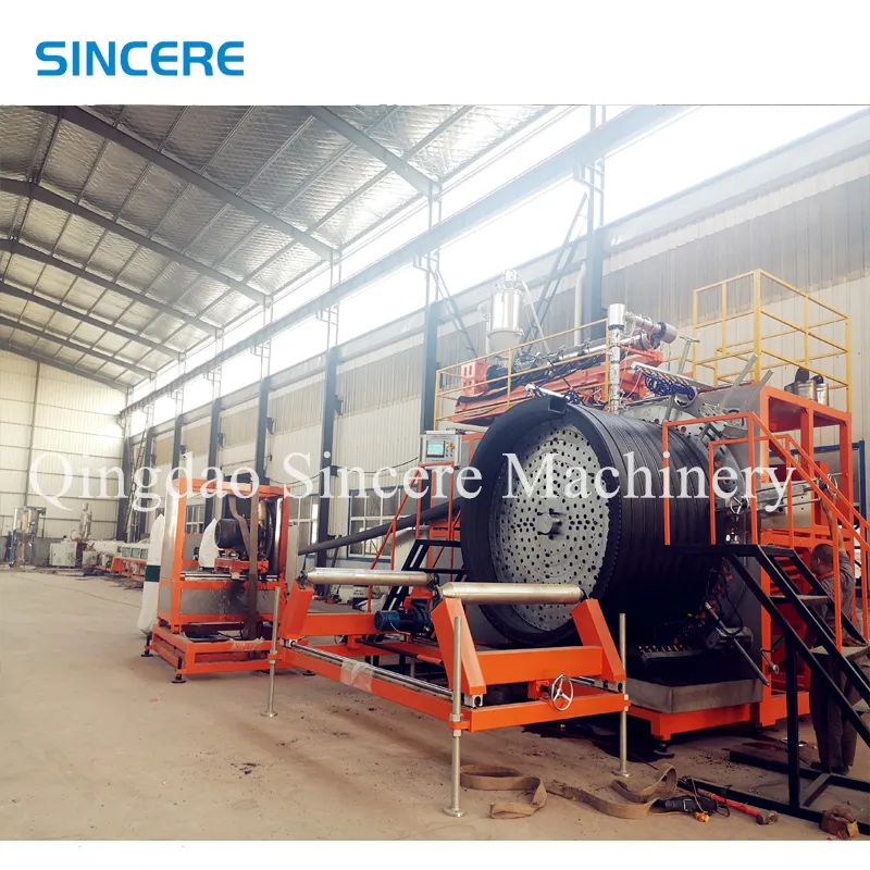 Plastic Water Septic Storage Tank Making Machine Double Wall Spiral Winding Corrugated Pipe Extrusio
