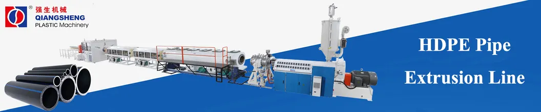 Qiangsheng Machinery Plastic HDPE LDPE PPR Polypropylene Pipe Production Line/Plastic Single Screw HDPE LDPE Pipe Extrusion Machine