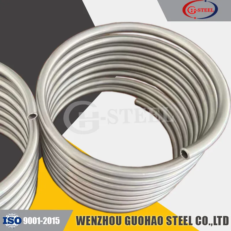 ASME SA269 Bright Annealed Stainless Steel Seamless Coiled Tubing
