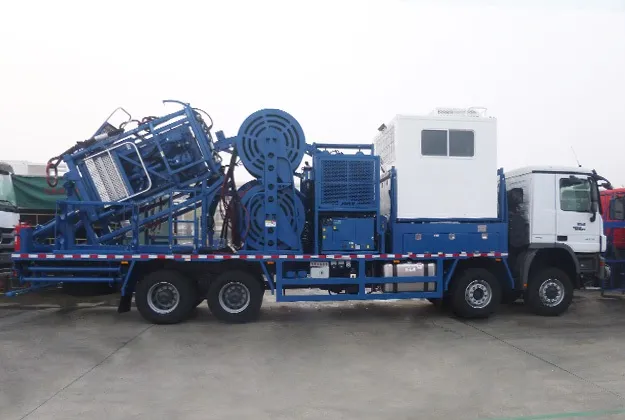 Trailer Mounted Coiled Tubing Unit Mobile Drilling Rig