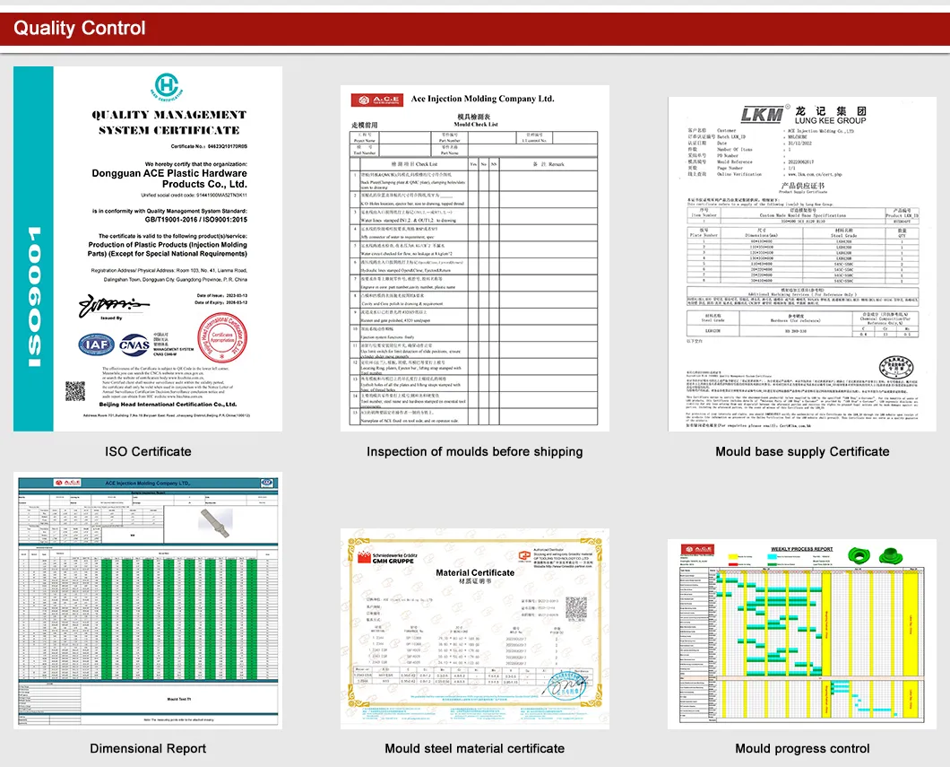 China Ace Moulding Factory Supply Injection Mold Pipe