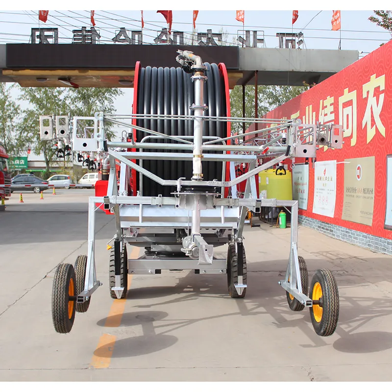 Mobile Hose Reel Irrigation System with Customizable PE Pipe Sizes