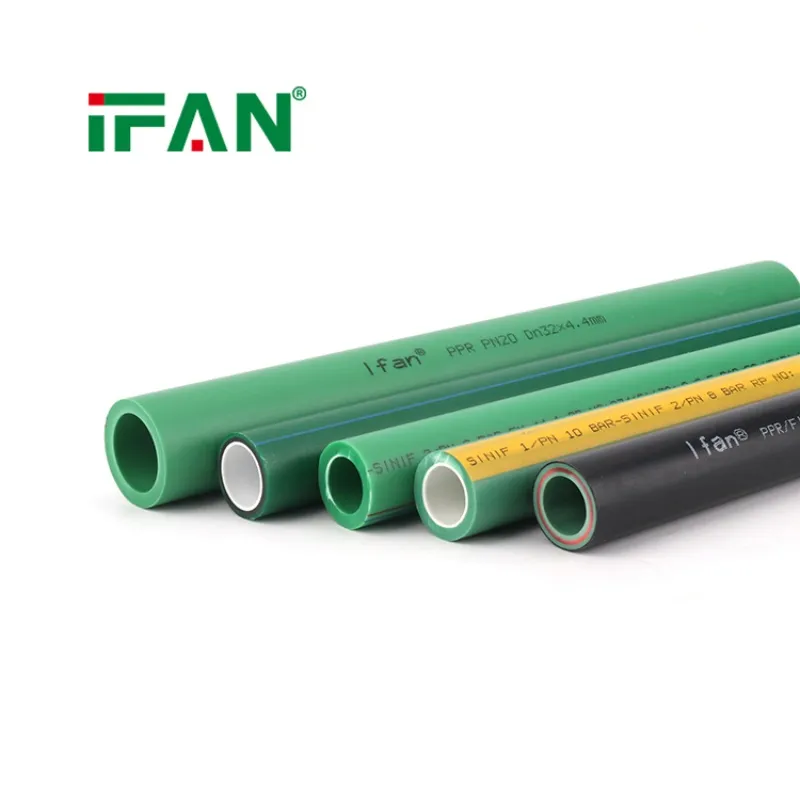 Ifan Support Customized Color 4 Meters Plastic Polypropylene PPR Pipe 20-160mm PPR Water Pipes
