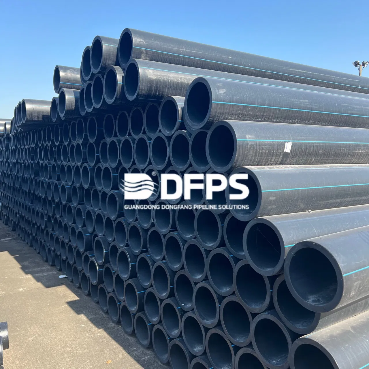 ISO 4427 Standards Pn16 HDPE Drainage Pipe for Gas Water Supply Sand Oil Application Dongfang Pipeli