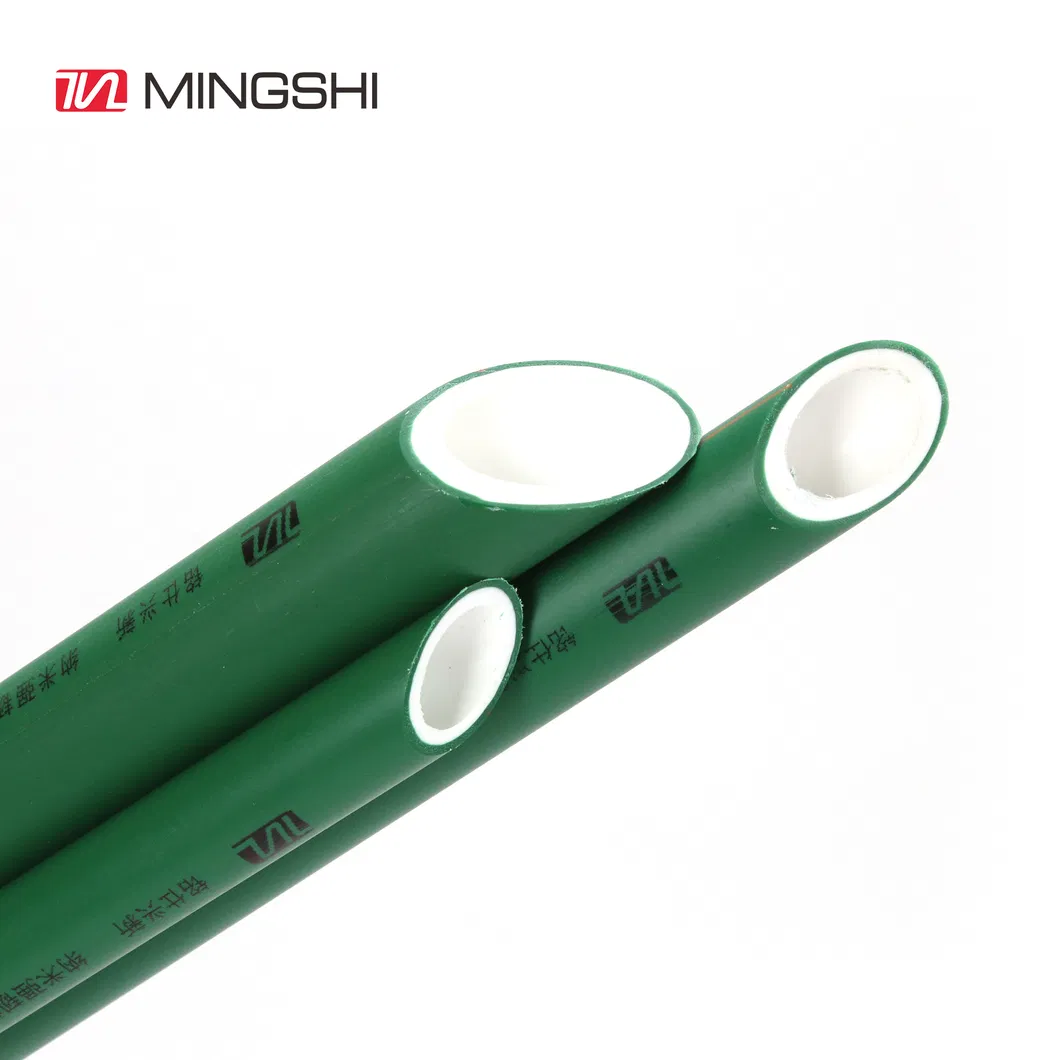 Green PPR Pipe for Plumbing Cold/Hot Water with CE/Aenor/Acs/ Skz/ Watermark/Wras Certificate